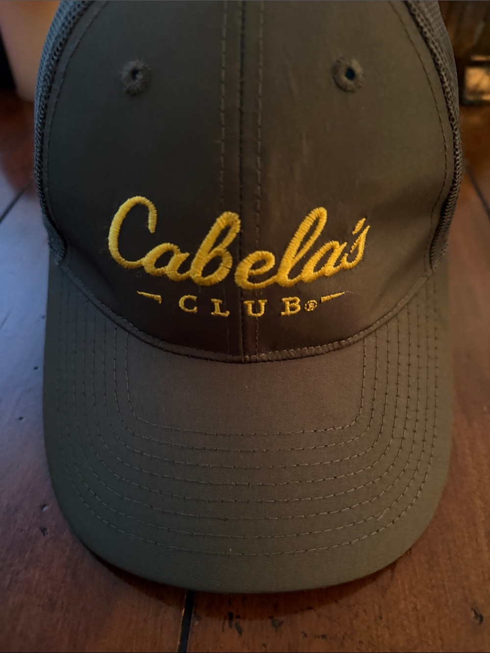Cabela's Men's Club Logo Cap - Olive Green with Gold Embroidery